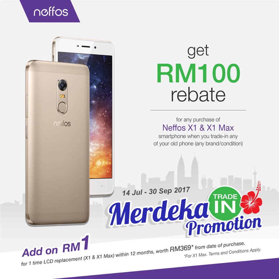 Facebook/Neffos Malaysia Neffos Malaysia Merdeka Trade-in Promotion